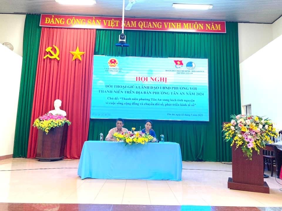 HỘI NGHỊ ĐỐI THOẠI GIỮA LÃNH ĐẠO UBND PHƯỜNG VỚI THANH NIÊN TRÊN ĐỊA BÀN PHƯỜNG NĂM 2024