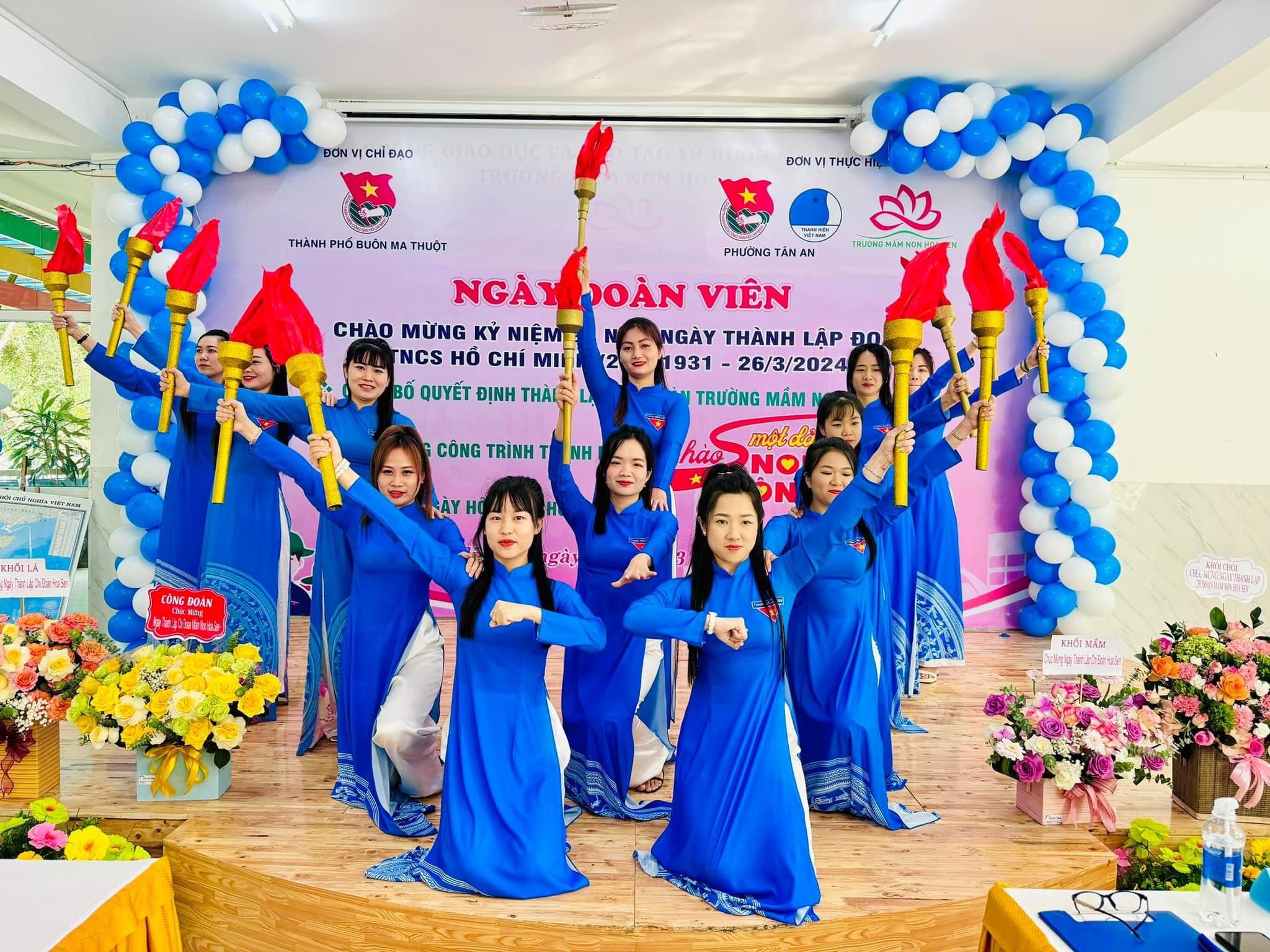 THÀNH LẬP CHI ĐOÀN TRƯỜNG MẦM NON HOA SEN_TRỰC THUỘC ĐOÀN PHƯỜNG TÂN AN